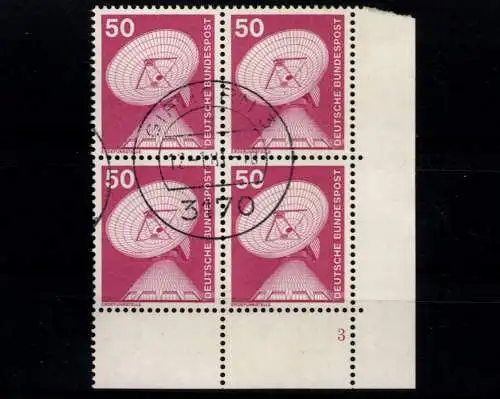 Deutschland (BRD), MiNr. 851, VB, Ecke re. unten, FN 3, gestempelt - 611503