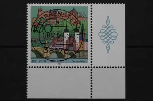 Deutschland (BRD), MiNr. 1868, Ecke re. unten, zentrischer Stempel, EST - 636919