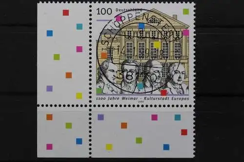 Deutschland (BRD), MiNr. 2028, Ecke li. unten, zentrischer Stempel, EST - 637026