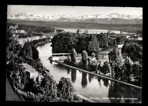 Zürich, Limat, Sihl und die Glarneralpen - 414794