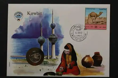 Kuwait, Numisbrief vom 16.9.92 - 659771