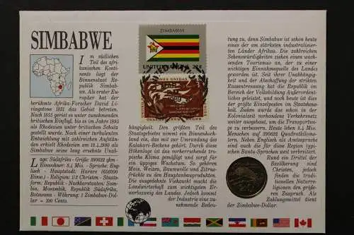 Simbabwe, Numisbrief vom 14.9.88 - 659820