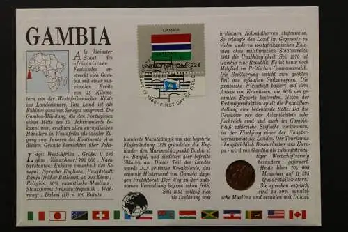 Gambia, Numisbrief vom 21.1.87 - 659848