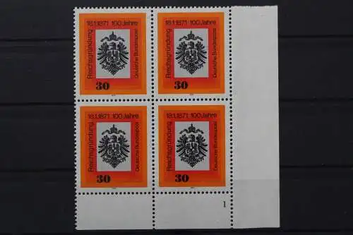 Deutschland (BRD), MiNr. 658 4er Block, Ecke re. u. FN 1, postfrisch - 659862