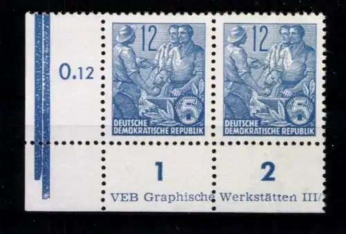 DDR, MiNr. 410 WP, Ecke links unten, halber DV, postfrisch - 611786