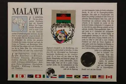 Malawi, Numisbrief vom 21.3.91 - 659827