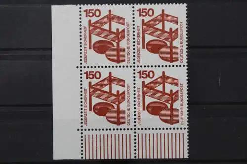 Deutschland, MiNr. 703 A, Viererblock, Ecke li. unten, postfrisch - 660909