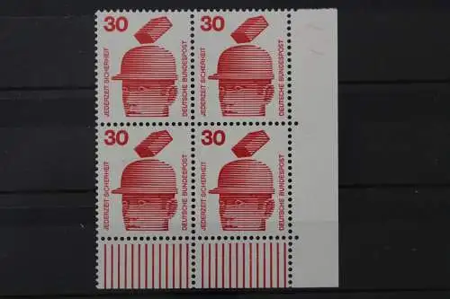 Deutschland, MiNr. 698 A, Viererblock, Ecke re. unten, postfrisch - 660919