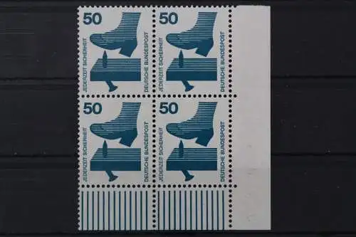 Deutschland, MiNr. 700 A, Viererblock, Ecke re. unten, postfrisch - 660916