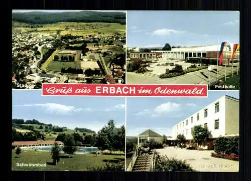 Erbach im Odenwald, 4 Bilderkarte - 414994