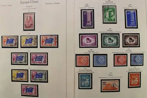 Europa Union (CEPT) 1956-1972, gestempelte Sammlung - 707219