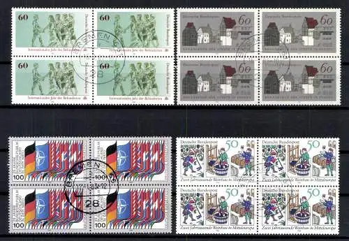 Deutschland (BRD), MiNr. 1034,1063,1083,1084 VB, gestempelt - 612871