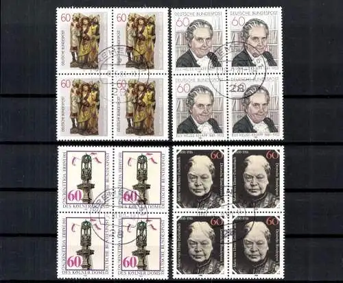 Deutschland (BRD), MiNr. 1057,1064,1082,1099 VB, gestempelt - 612877