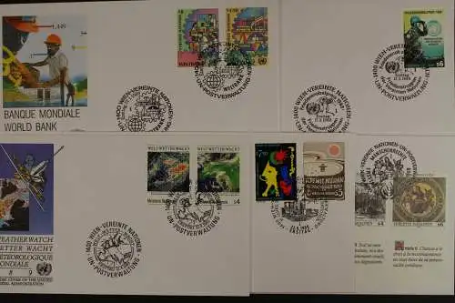 UNO Wien, MiNr. 89-97, Jahrgang 1989, UNPA, FDC - 613523