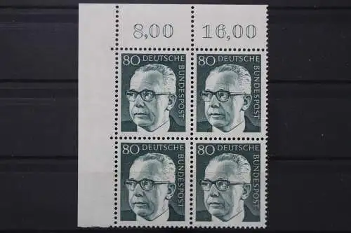 Deutschland, MiNr. 642 Viererblock, Ecke links oben, postfrisch - 660885