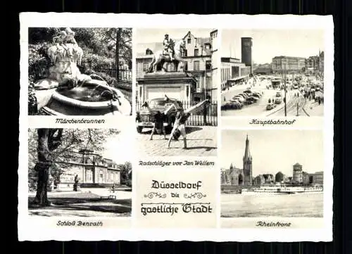 Düsseldorf, Märchenbrunnen, Schloss Benrath, Radschläger, Hauptbahnhof - 415691