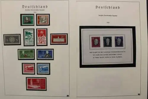 DDR 1949-1977, postfrische komplette Sammlung im Vordruck - 707249