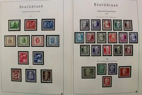 DDR 1949-1977, postfrische komplette Sammlung im Vordruck - 707249