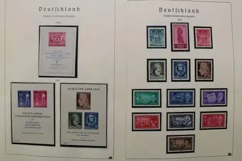 DDR 1949-1977, postfrische komplette Sammlung im Vordruck - 707249