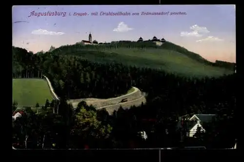 Augustusburg/Erzg., Drahtseilbahn von Erdmannsdorf gesehen - 420348