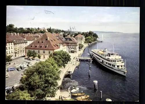 Überlingen am Bodensee, Schiff "Allgäu" an der Anlegestelle - 415614