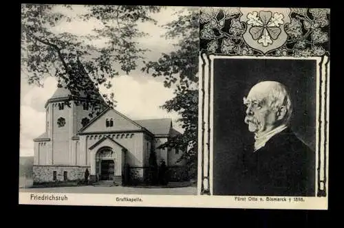 Friedrichsruh, Gruftkapelle, Fürst Otto v. Bismarck - 420510