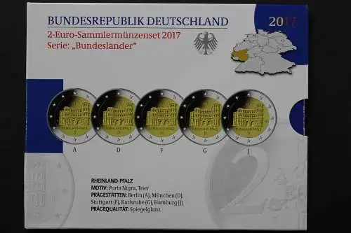 Deutschland, 2 Euro Porta Nigra 2017, Set in PP - 801463B