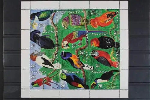 Guyana, Vögel, MiNr. 4055-4066 ZD - Bogen, postfrisch - 615059