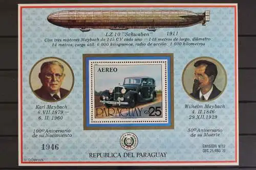 Paraguay, MiNr. Block 349, postfrisch - 614470