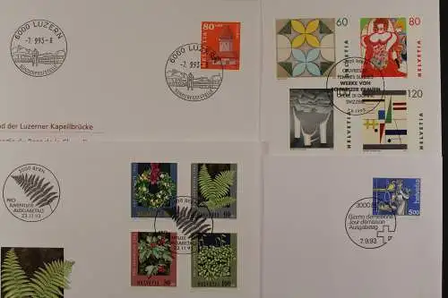 Schweiz, Partie aus 1993, FDC - 614014