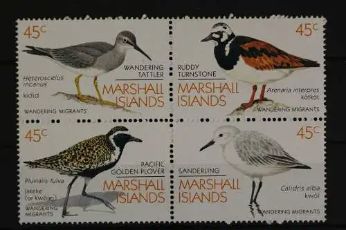 Marshall-Inseln, Vögel, MiNr. 222-225 Viererblock, postfrisch - 615810