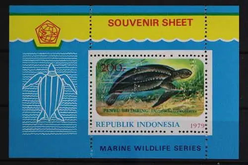 Indonesien, Fische / Meerestiere, MiNr. Block 31, postfrisch - 616748