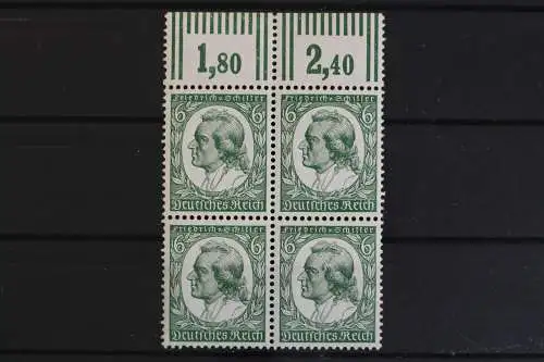 Deutsches Reich, MiNr. 554, Viererblock, ungebraucht - 616967