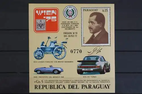 Paraguay, MiNr. Block 266, postfrisch - 614465