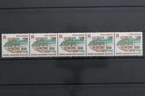 Berlin, MiNr. 793 R, Fünferstreifen, ZN 075, postfrisch - 640968