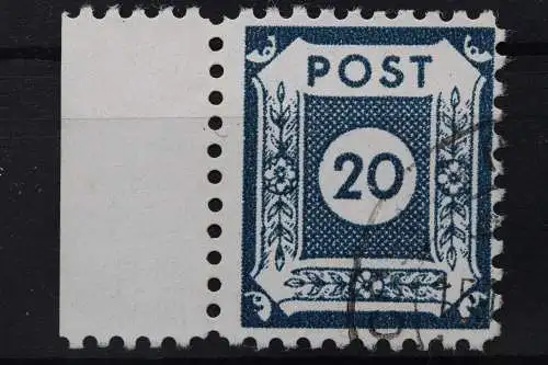 Sowj. Zone, MiNr. 48 D I a, linker Rand, gestempelt, BPP Signatur - 201947