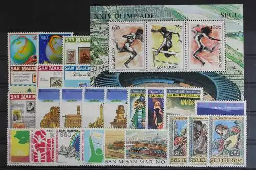 San Marino, MiNr. 1380-1406, Jahrgang 1988, postfrisch - 614861