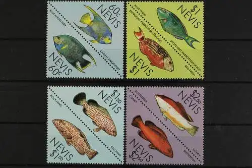 Nevis, Fische / Meerestiere, MiNr. 467-474, 4 Paare, postfrisch - 617265