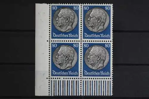 Deutsches Reich, MiNr. 527, 4er Block, Ecke li. unten, postfrisch - 620007