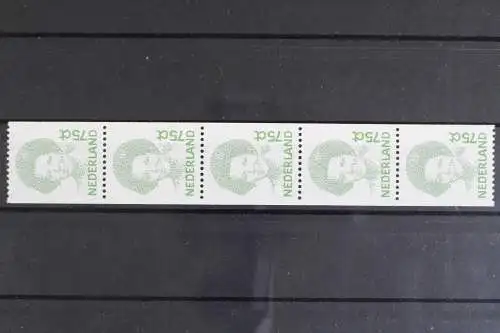 Niederlande, MiNr. 1402, Fünferstreifen m. Zählnummer, postfrisch - 618230