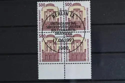 Deutschland (BRD), MiNr. 1679, 4er Block, Unterrand, ESST - 620119