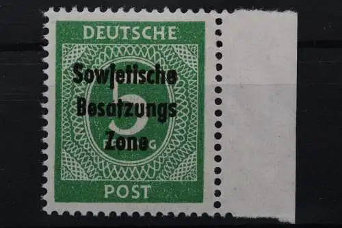 Sowj. Zone, MiNr. 207 b rechter Rand, postfrisch, BPP Signatur - 201872