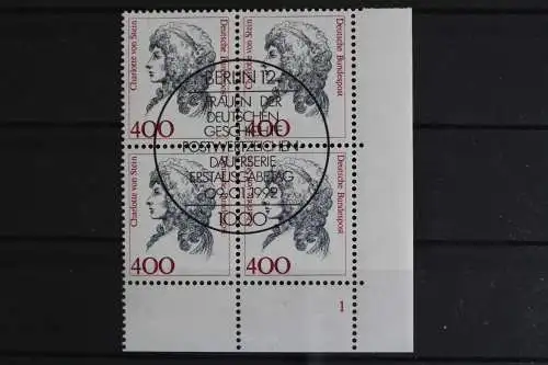 Deutschland (BRD), MiNr. 1582, 4er Block, Ecke re. unten, FN 1, ESST - 620116