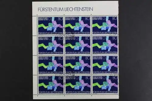 Liechtenstein, MiNr. 729, 12er Bogenteil, ESST - 620663