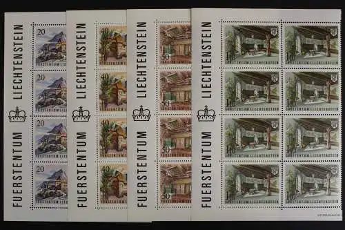 Liechtenstein, MiNr. 780-783, 8er Bogenteile, postfrisch - 620674