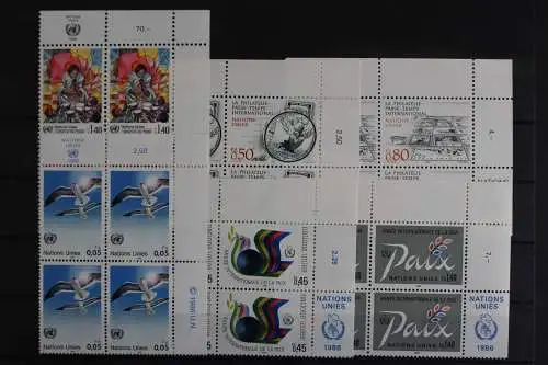 UNO Genf, MiNr. 137-146, Jhg. 1986, VB, Ecken re. oben, postfrisch - 620881