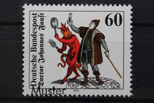 Deutschland (BRD), MiNr. 1030, Muster, postfrisch - 643048