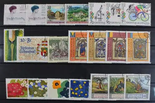 Liechtenstein, MiNr. 1124-1144, Jahrgang 1996, gestempelt - 621263