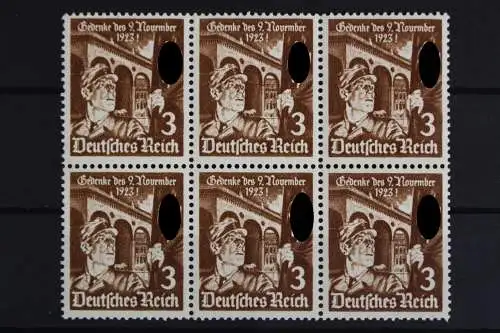 Deutsches Reich, MiNr. 598 x, 6er Block, postfrisch - 621918