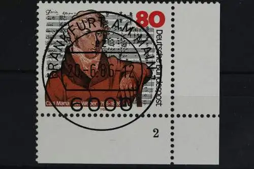 Deutschland (BRD), MiNr. 1284, Ecke re. unten, FN 2, gestempelt - 622586